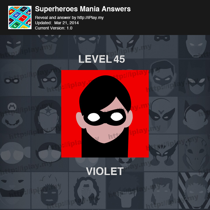 Superheroes Mania Level 45