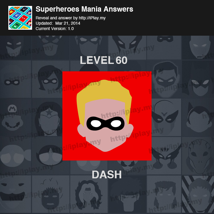 Superheroes Mania Level 60