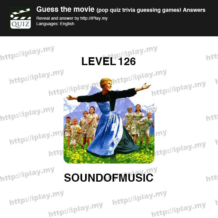 Guess the movie pop quiz Level 126