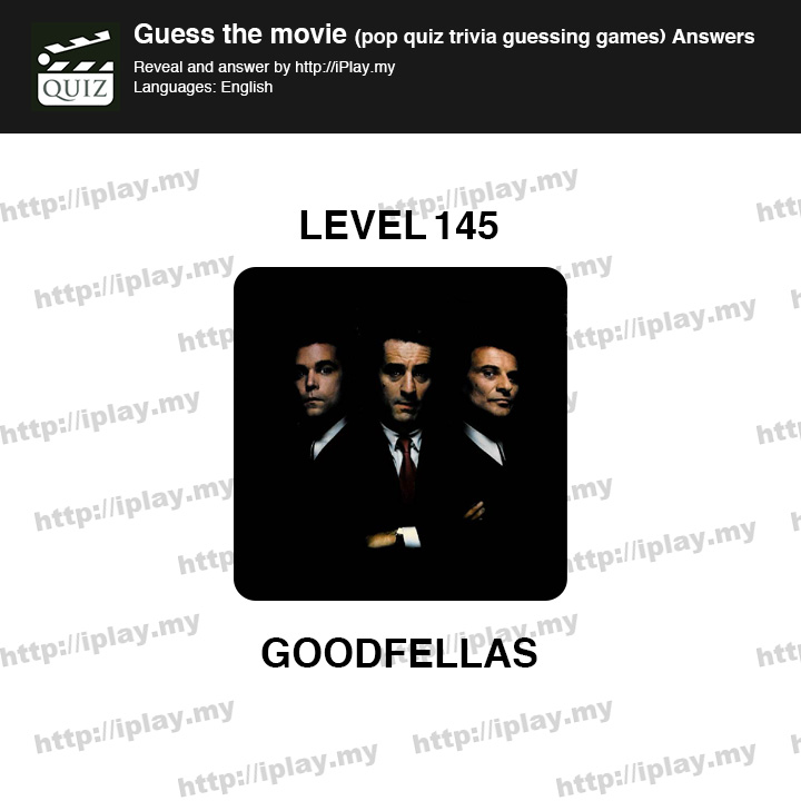 Guess the movie pop quiz Level 145