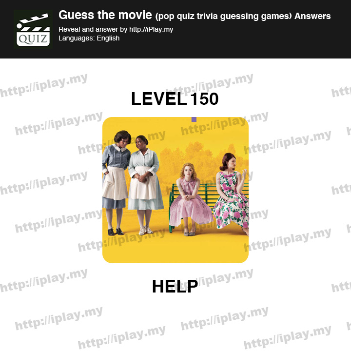 Guess the movie pop quiz Level 150