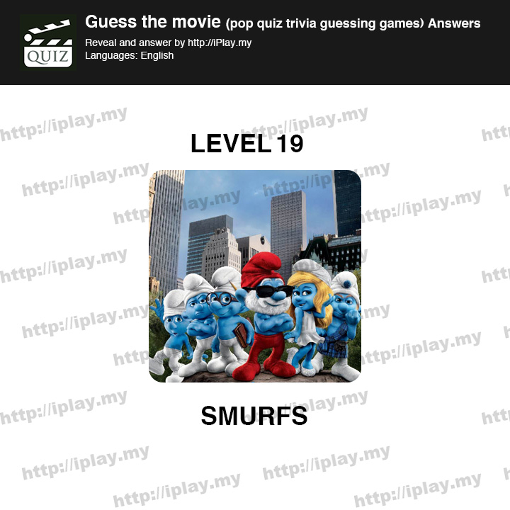 Guess the movie pop quiz Level 19