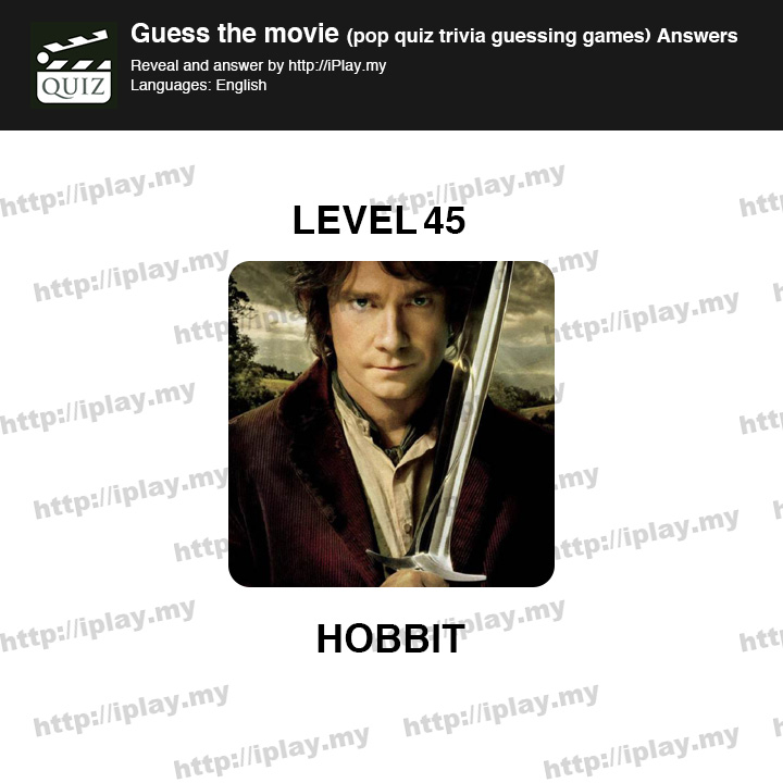Guess the movie pop quiz Level 45