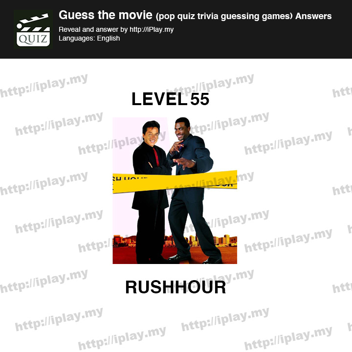 Guess the movie pop quiz Level 55