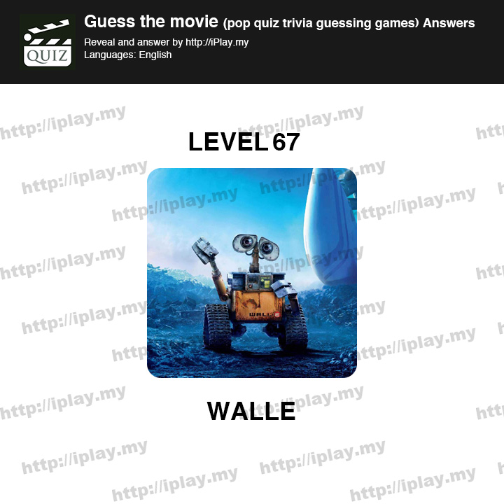 Guess the movie pop quiz Level 67