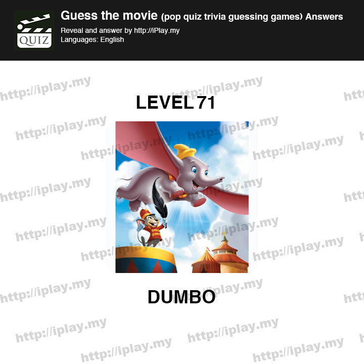 Guess the movie pop quiz Level 71
