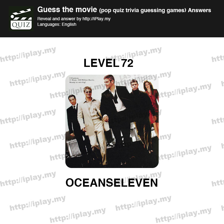 Guess the movie pop quiz Level 72