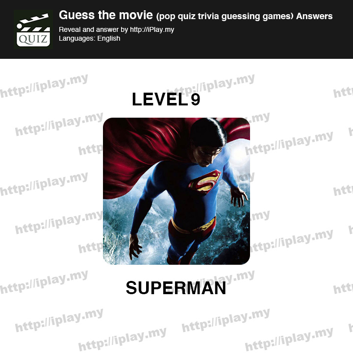 Guess the movie pop quiz Level 9