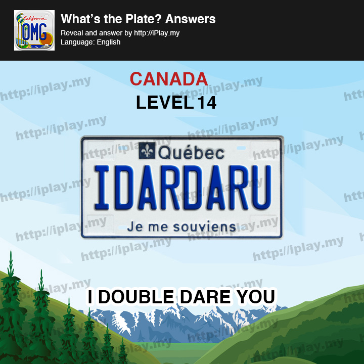 What's the Plate Canada Level 14