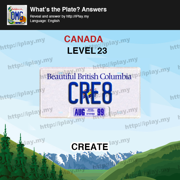 What's the Plate Canada Level 23