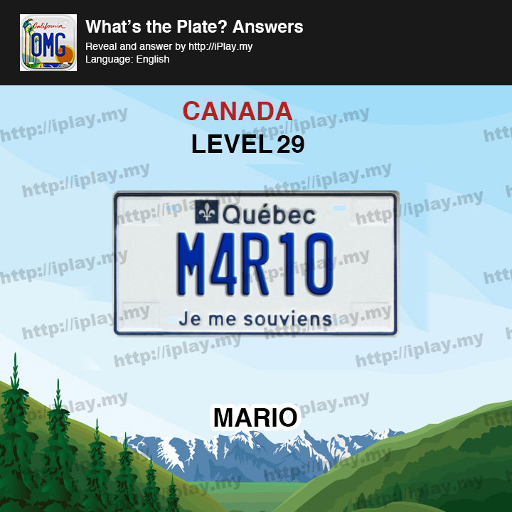 What's the Plate Canada Level 29