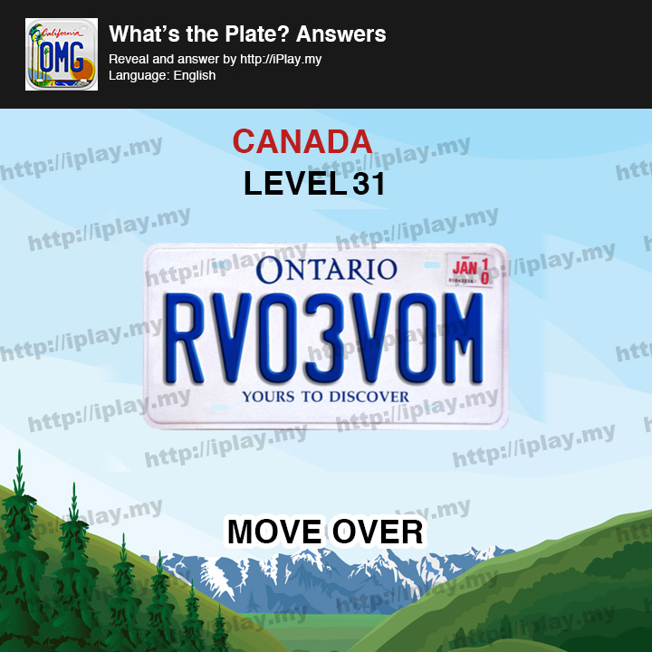 What's the Plate Canada Level 31