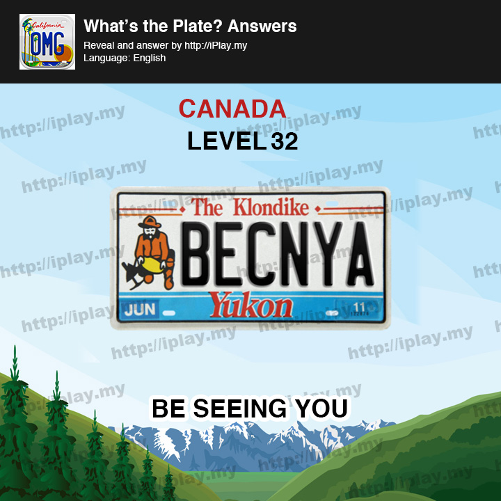 What's the Plate Canada Level 32