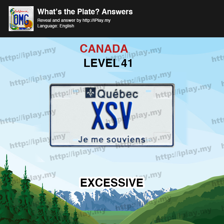 What's the Plate Canada Level 41