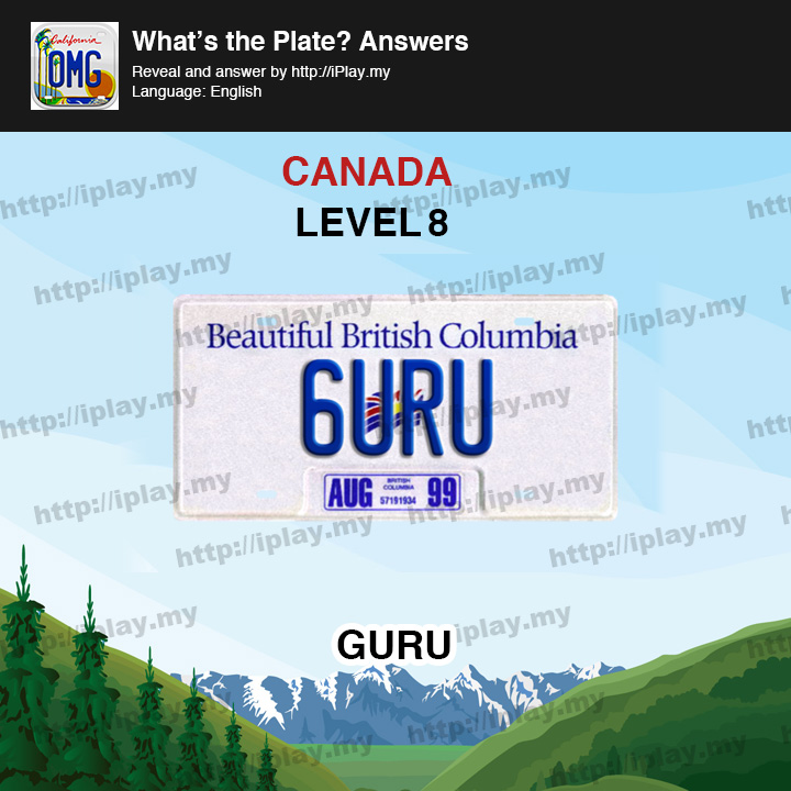 What's the Plate Canada Level 8