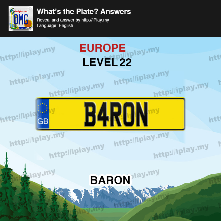 What's the Plate Europe Level 22
