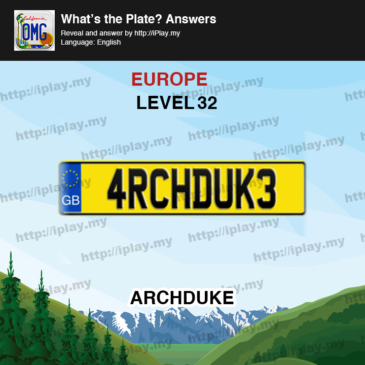 What's the Plate Europe Level 32