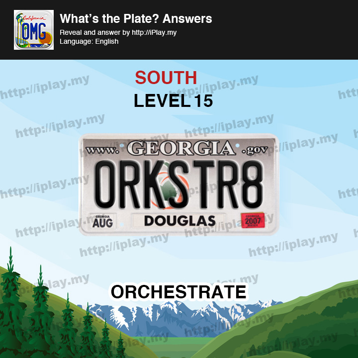 What's the Plate South Level 15