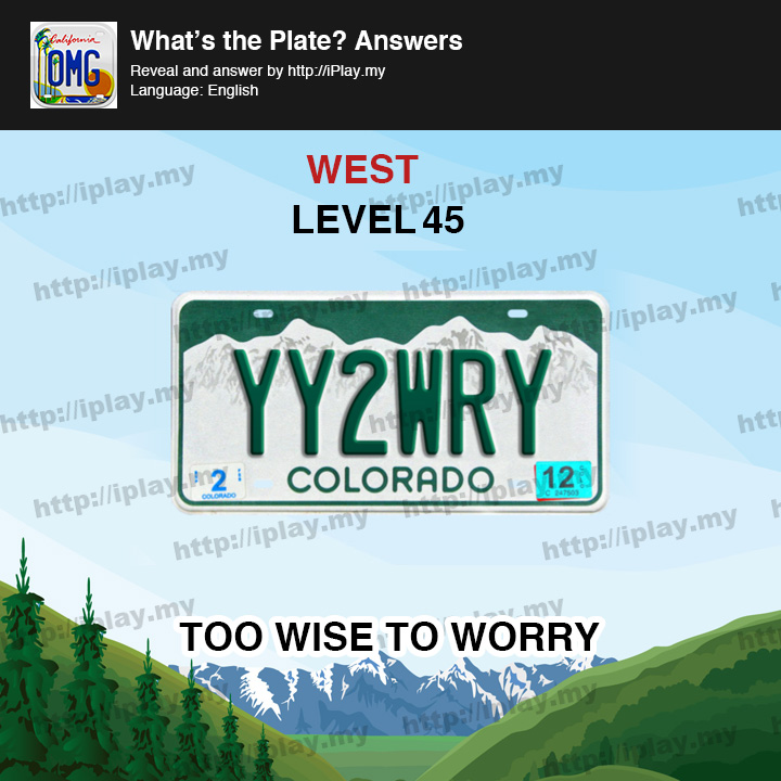 What's the Plate West Level 45