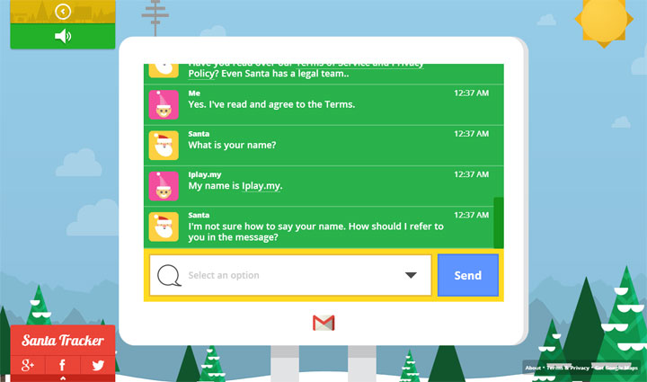 Google Santa Tracker Santa Call
