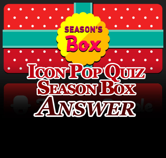 Icon pop quiz answer holiday season cover