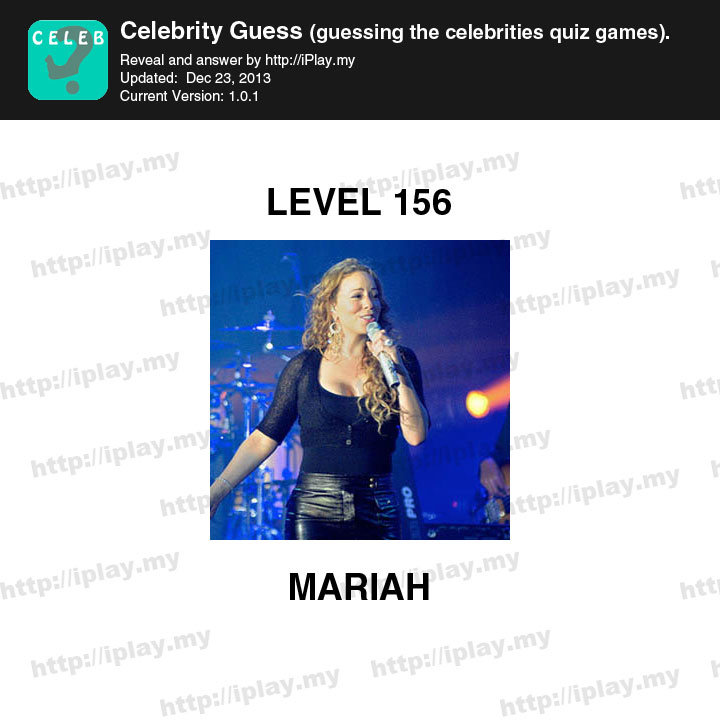 Celebrity Guess Level 156