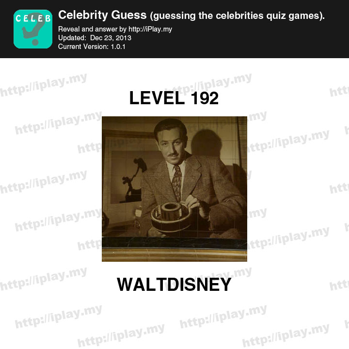 Celebrity Guess Level 192