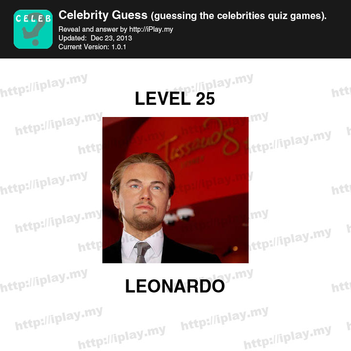 Celebrity Guess Level 25