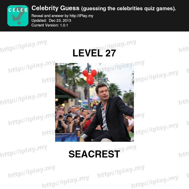 Celebrity Guess Level 27