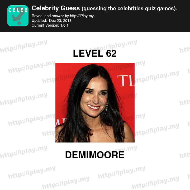 Celebrity Guess Level 62