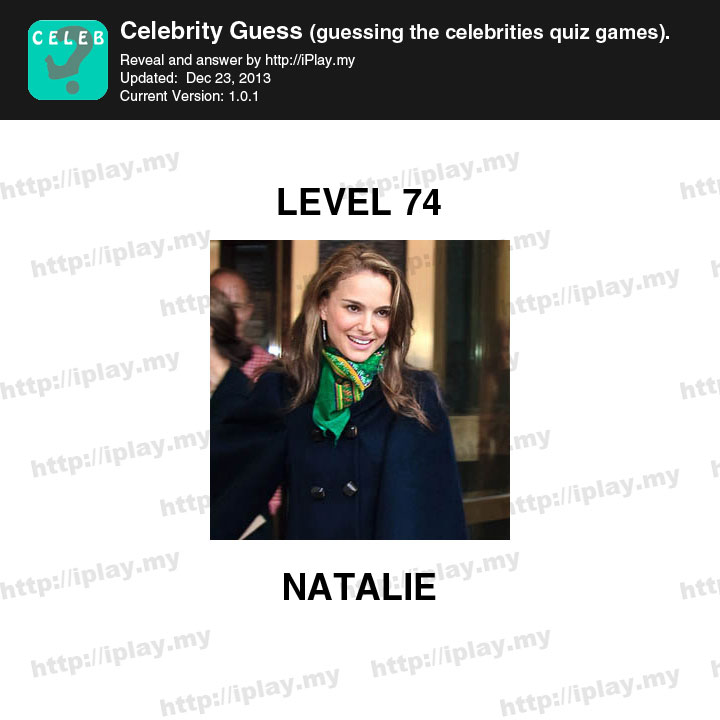 Celebrity Guess Level 74