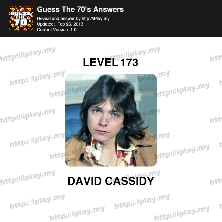 Guess the 70's Level 173