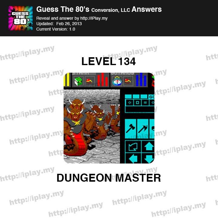 Guess the 80's Level 134