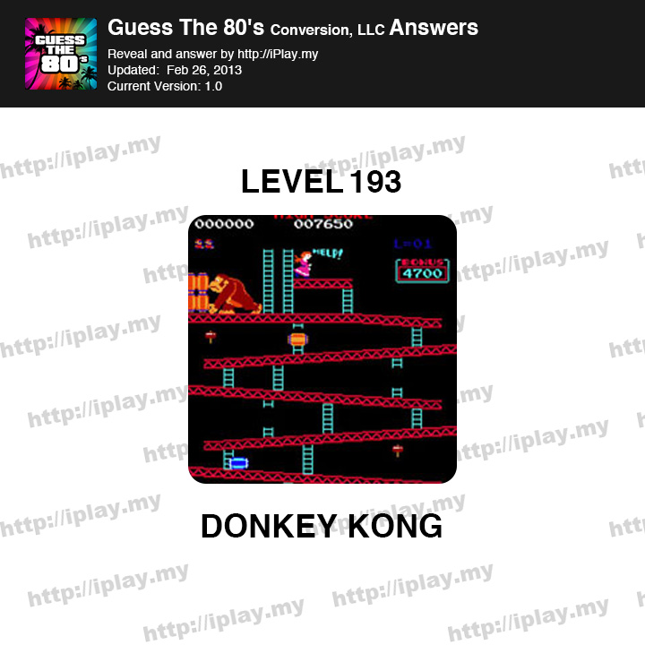 Guess the 80's Level 193