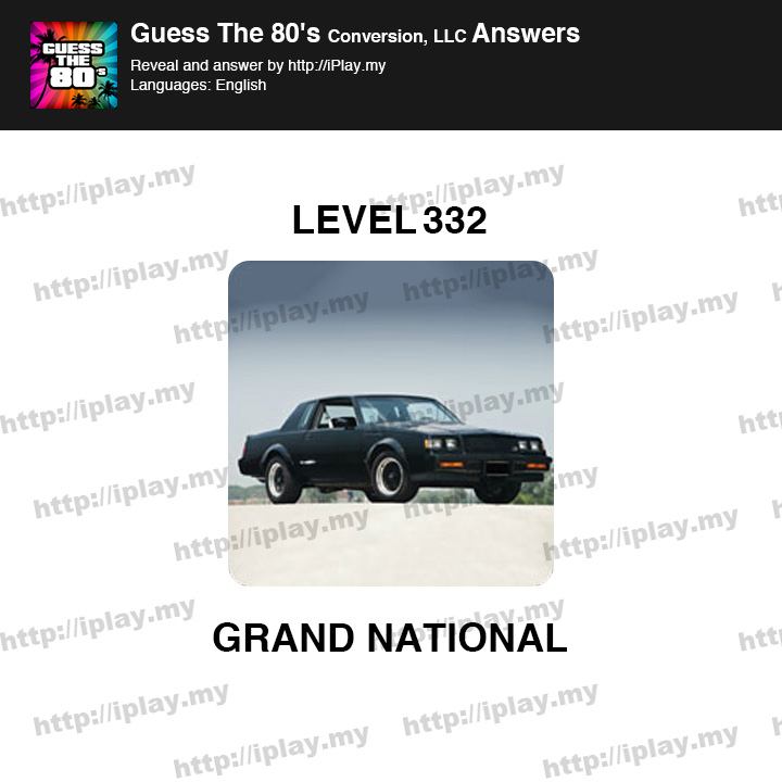 Guess the 80's Level 332