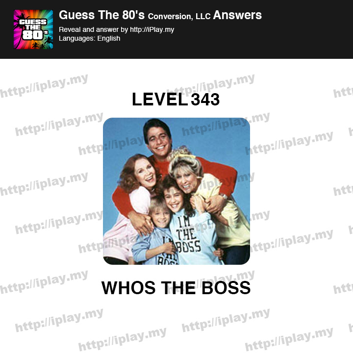 Guess the 80's Level 343