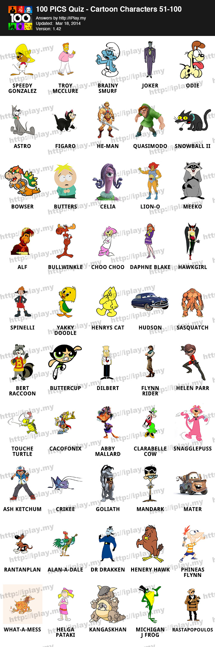 100-Pics-Quiz-Cartoon-Characters-Answers-51-100