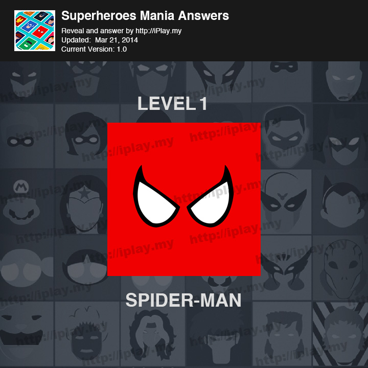 Superheroes Mania Level 1