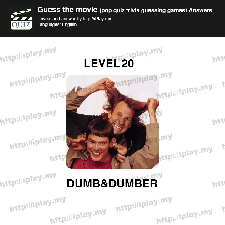 Guess the movie pop quiz Level 20
