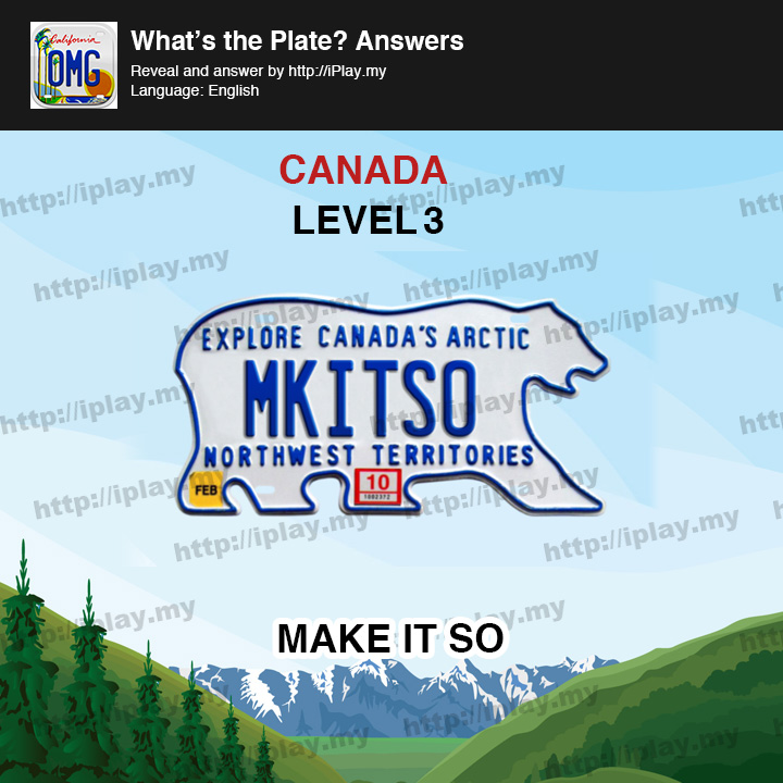 What's the Plate Canada Level 3