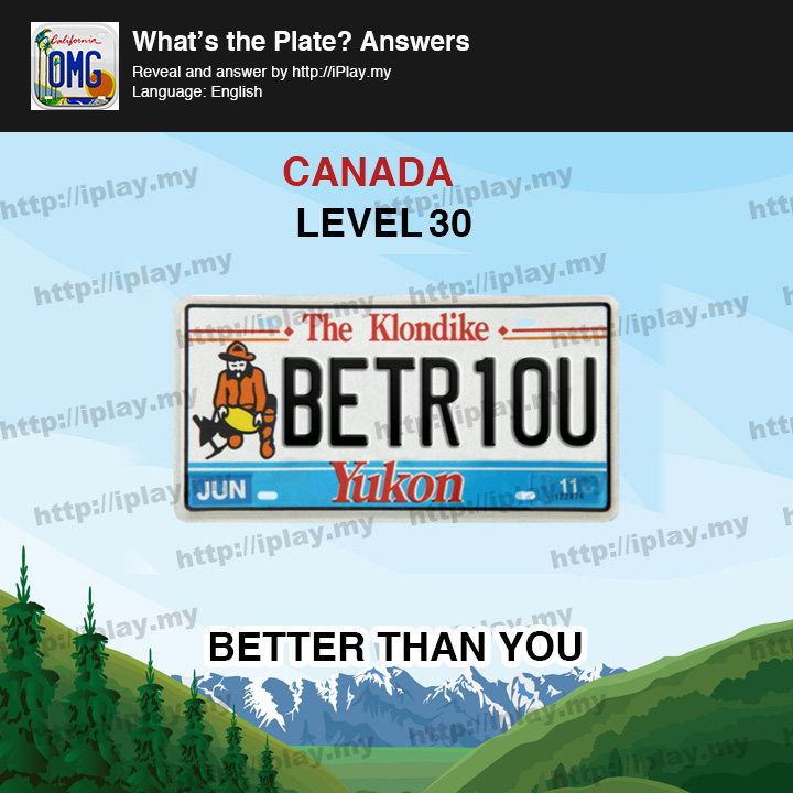 What's the Plate Canada Level 30